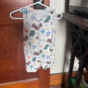 Kids Sleeveless Dino romper